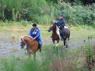 Orientierungsritt mit Trailparcours, Oktober 2005